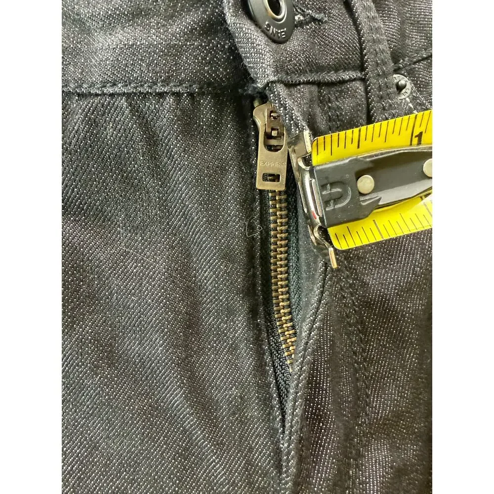 Express Rocco Jeans Mens 30x30 Black Slim Fit Straight Leg Denim Casual Pants